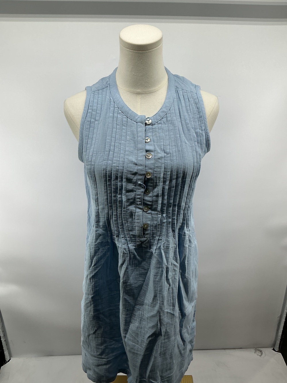 100% Organic Cotton Gauze Sleeveless Swing Dress